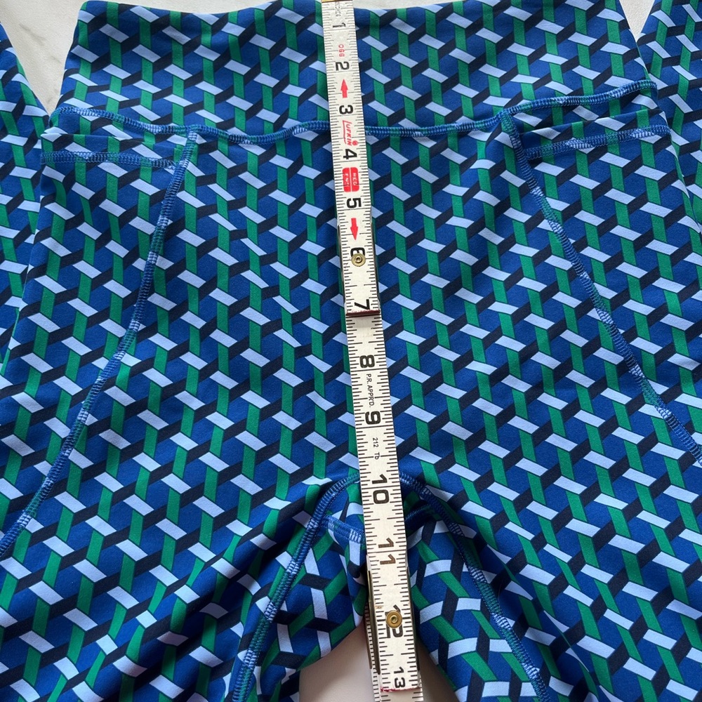 Boden High Waisted Pocket geometric print leggings size 4 - Picture 9 of 11